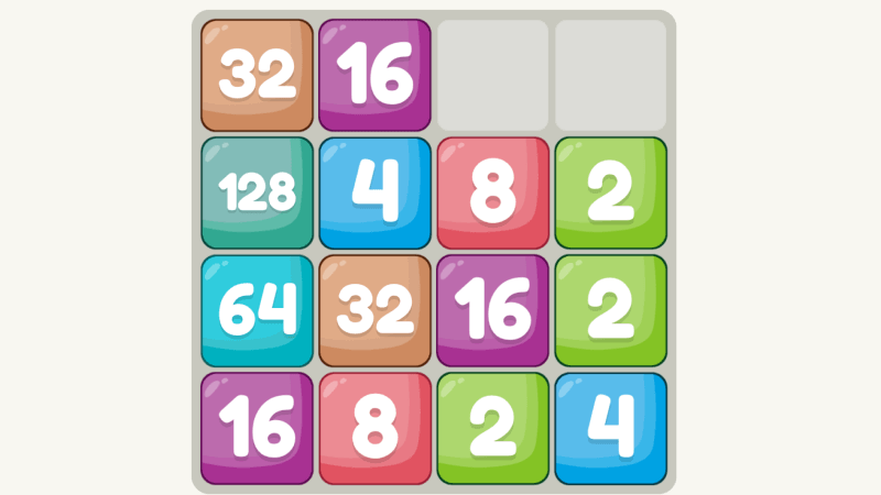 Screenshot of 2048