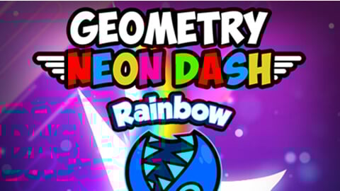 Geometry Game - Geometry Neon Dash Rainbow