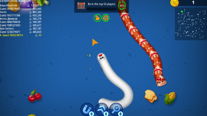 Screenshot of Worms Zone: A Slithery Snake